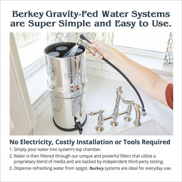 Black Berkey® Elements are the leader in gravity-fed water filtration - Easy to use