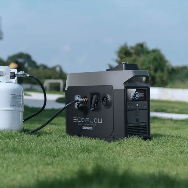 EcoFlow Dual Fuel Portable Smart Generator with 1800W Power Output, LPG & Gasoline Options, Quiet Operation for Home Backup, Camping, and Outdoor Use