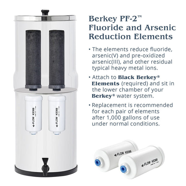 How Berkey PF-2 Fluoride and Arsenic Reduction Water Filter Work