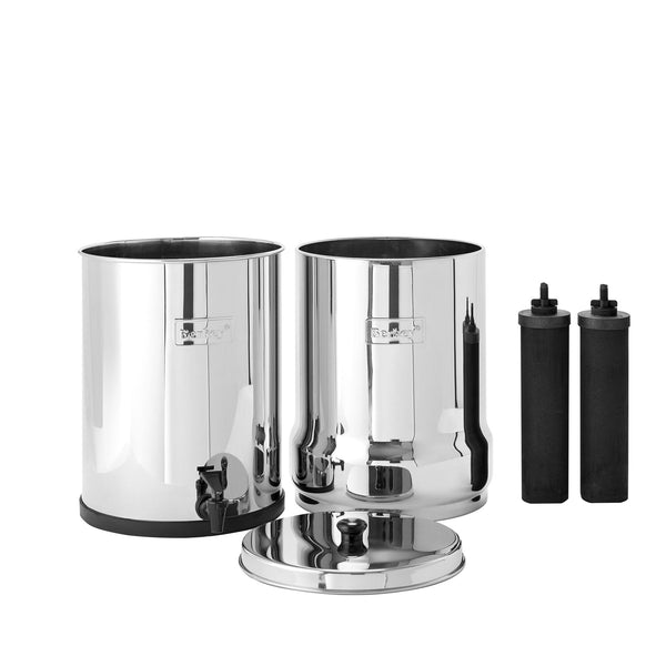 Royal Berkey water filter with black filters