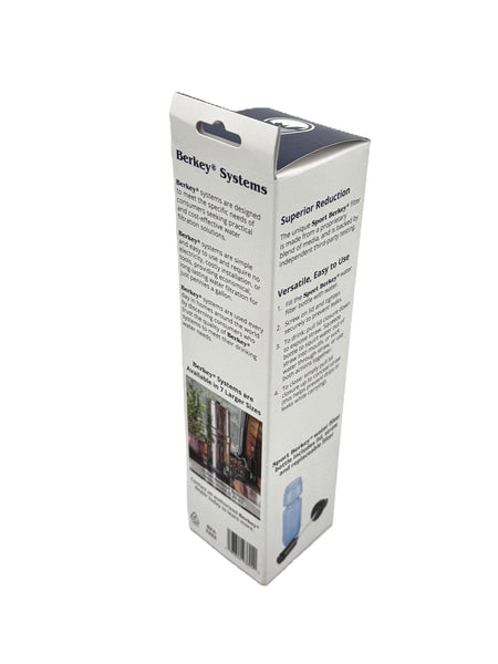 Sport Berkey portable water filter box back angled
