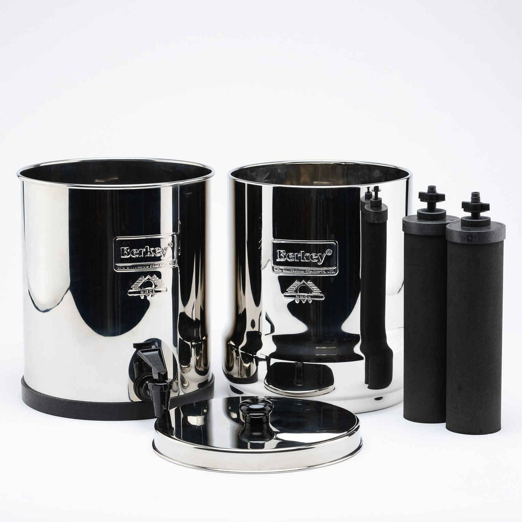 Travel Berkey Gravity-Fed Water Filter with 2 Black Berkey Elements–Enjoy  Potable Water While Camping, RVing, Off-Grid, Emergencies, Every Day at Home