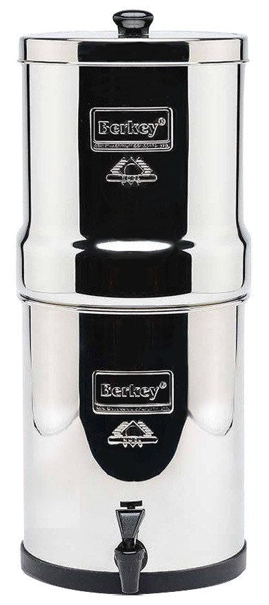 Berkey Bk4x2-bb Big Berkey Stainless Steel Water Filtration System with 2 Black Filter Elements
